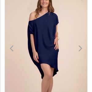 Trina Turk Radiant Dress size XL Navy Blue